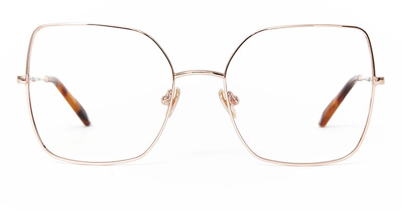 Alexis Amor Lana frames in Rose Gold + Rose Havana Quartz