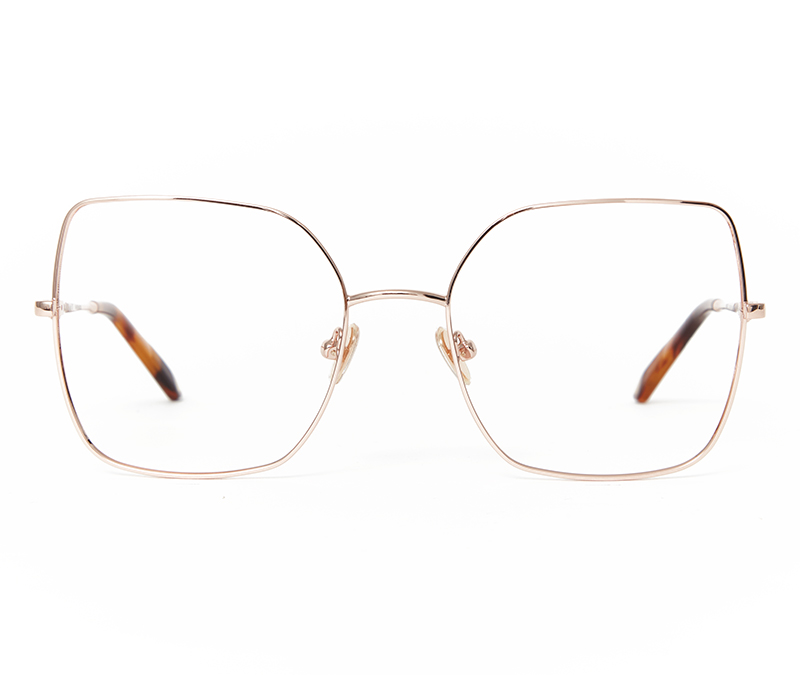 Alexis Amor Lana frames in Rose Gold + Rose Havana Quartz