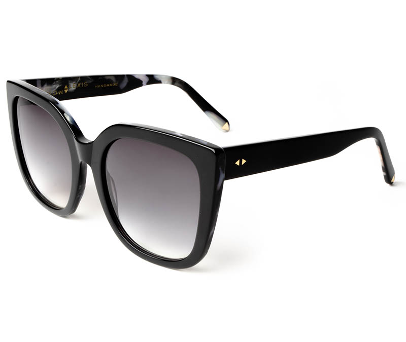 Alexis Amor Orla sunglasses in Gloss Piano Black + Marble