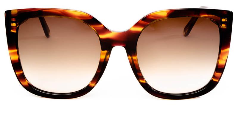 Alexis Amor Orla frames in Smooth Caramel Stripe