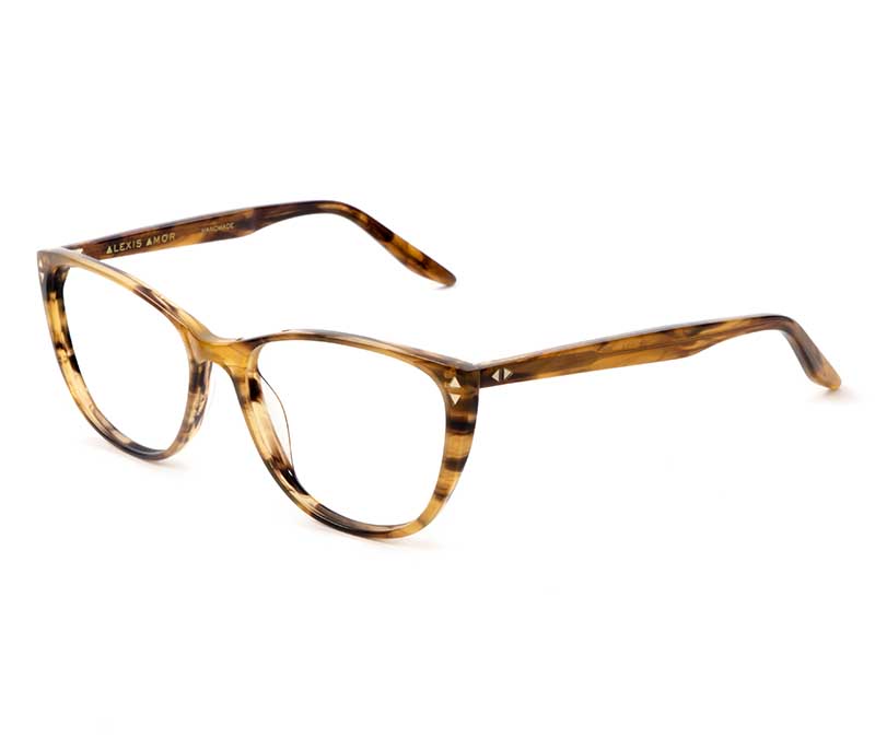 Alexis Amor Lola frames in Brown Mid Stripe