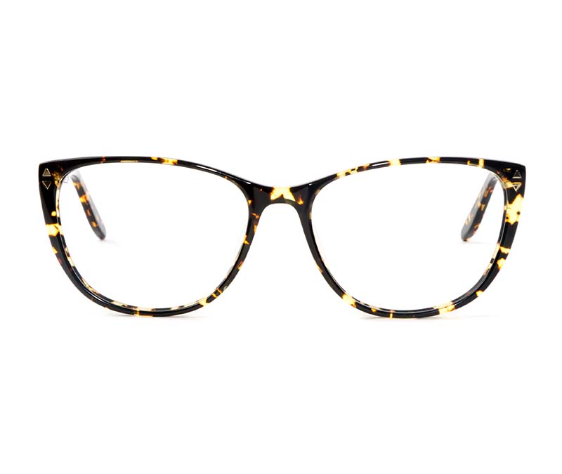 Alexis Amor Lola frames in Gloss Black Amber Fleck