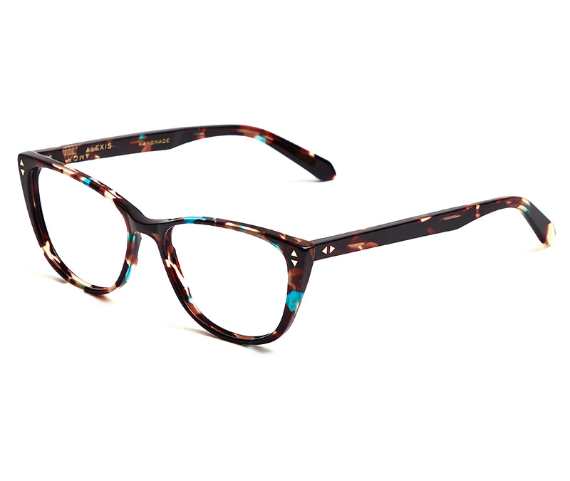 Alexis Amor Lola frames in Tortoise + Topaz