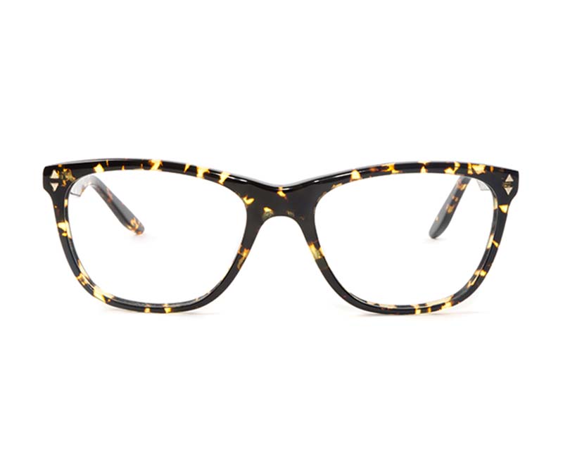 Alexis Amor Luce SMALL frames in Gloss Black Amber Fleck