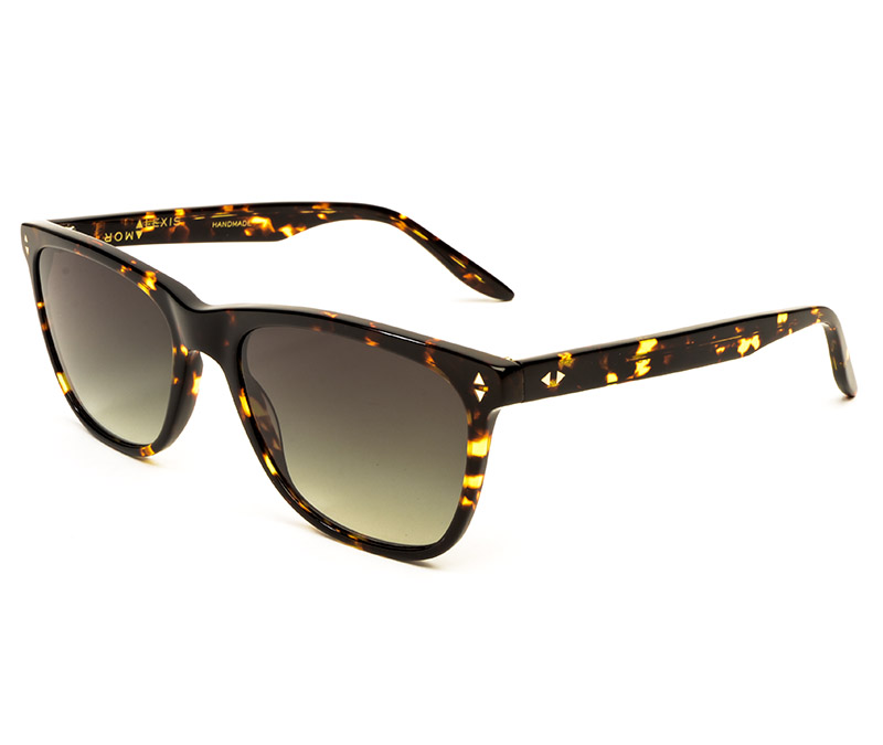 Alexis Amor Luce sunglasses in Gloss Black Amber Fleck
