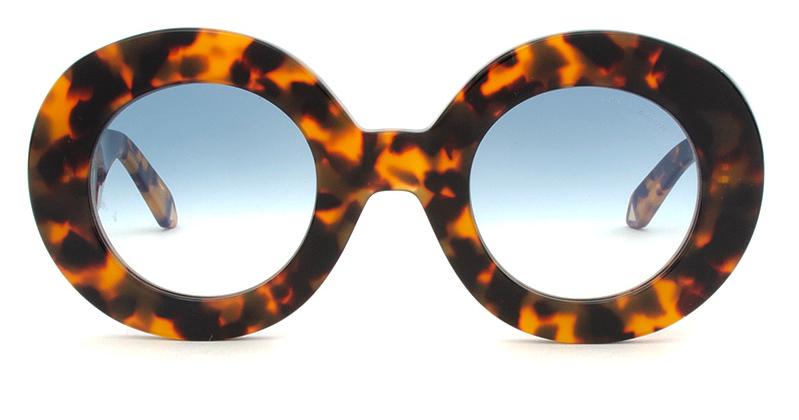 Alexis Amor Lulu frames in Lightest Leopard Tort