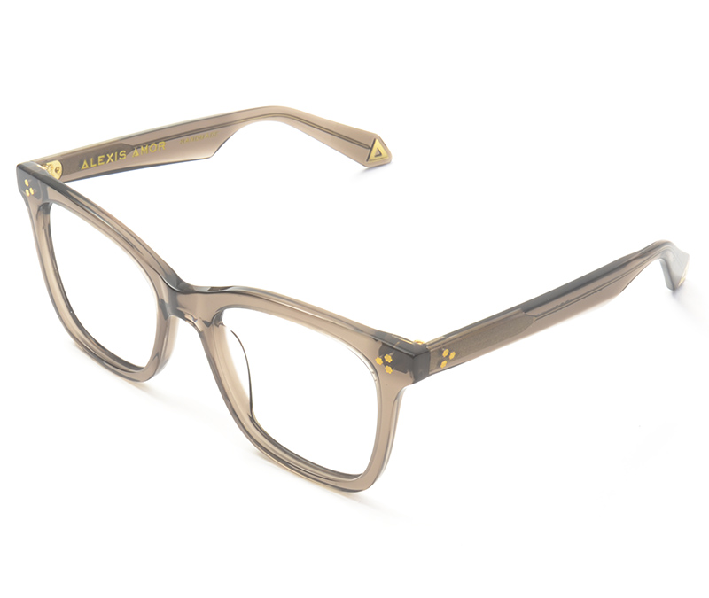 Alexis Amor Luna frames in Brownstone Grey