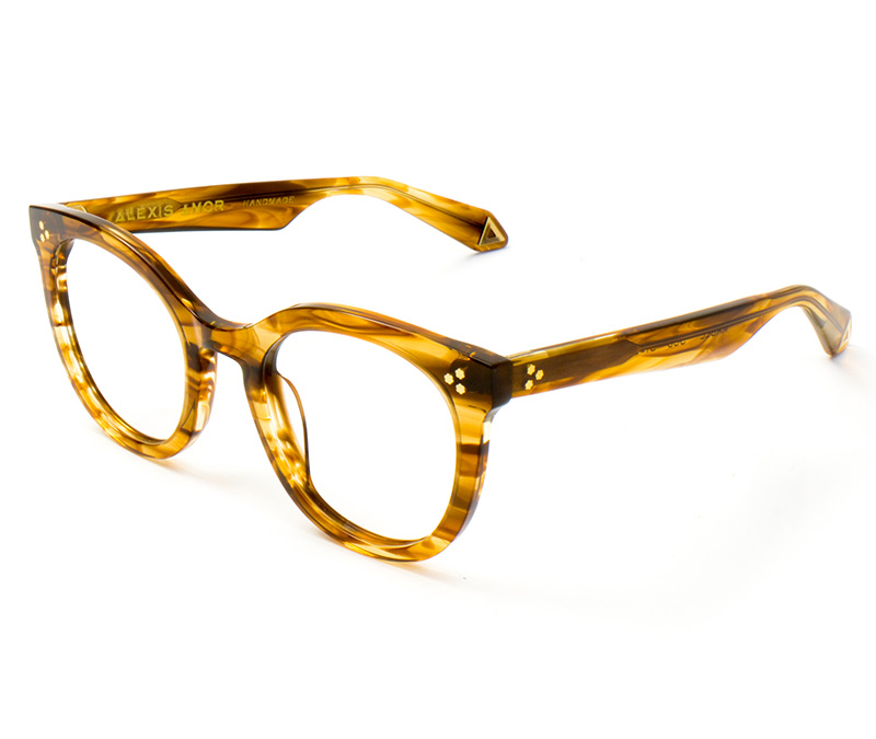 Alexis Amor Mabel frames in Smoky Cedar Drift