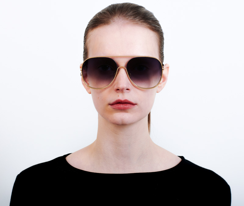 Alexis Amor Marley sunglasses in Mirror Gold Amber Fleck