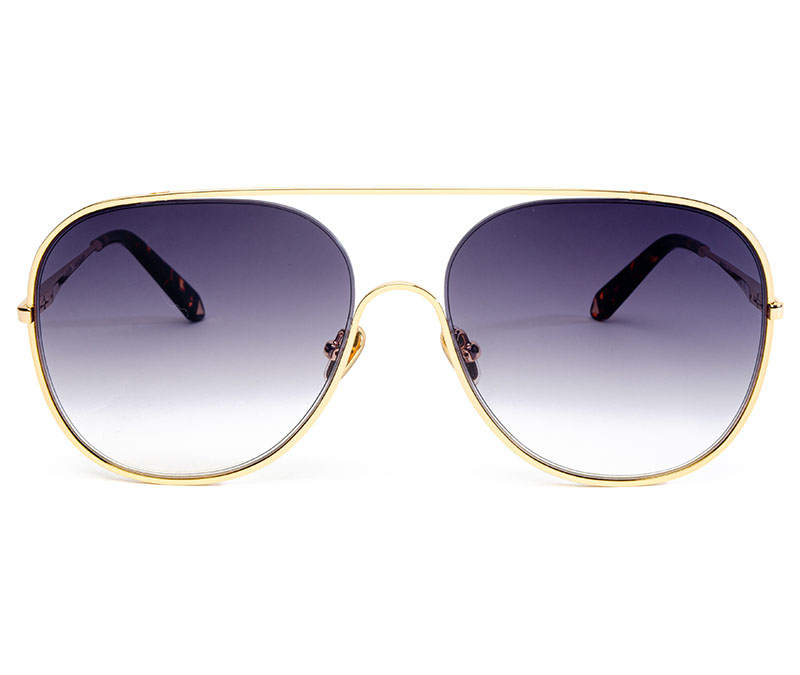 Alexis Amor Marley sunglasses in Mirror Gold Amber Fleck