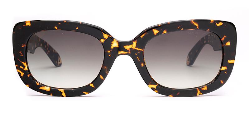 Amor Optical Maude sunglasses in Amber Fleck