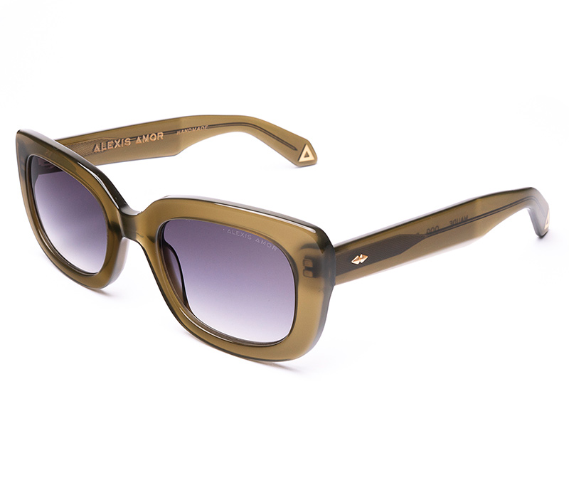 Amor Optical Maude sunglasses in Opaque Olive Glow