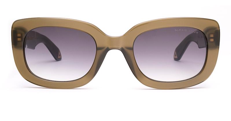 Amor Optical Maude sunglasses in Opaque Olive Glow