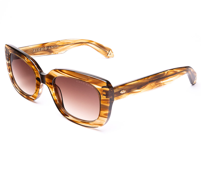Amor Optical Maude sunglasses in Smokey Cedar Drift