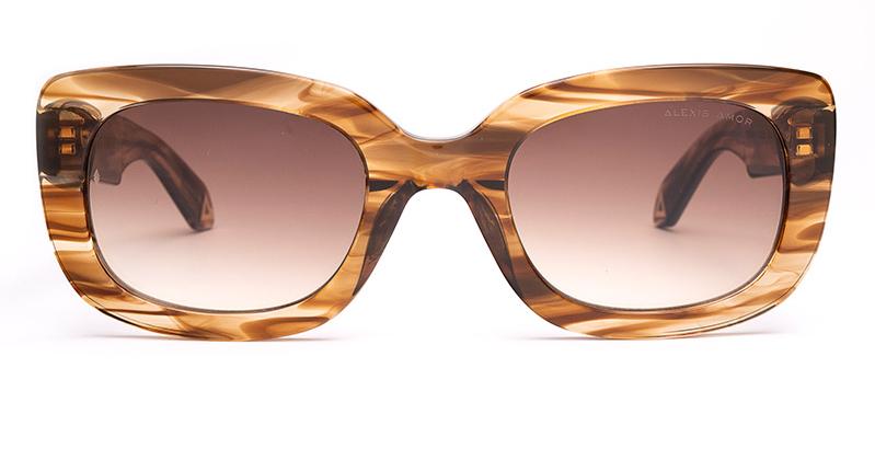 Amor Optical Maude sunglasses in Smokey Cedar Drift