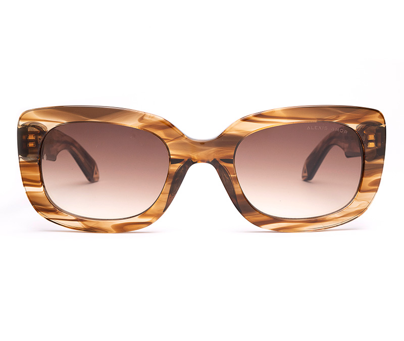 Amor Optical Maude sunglasses in Smokey Cedar Drift