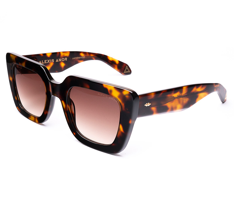 Amor Optical Nancy sunglasses in Deep Dark Tortoise