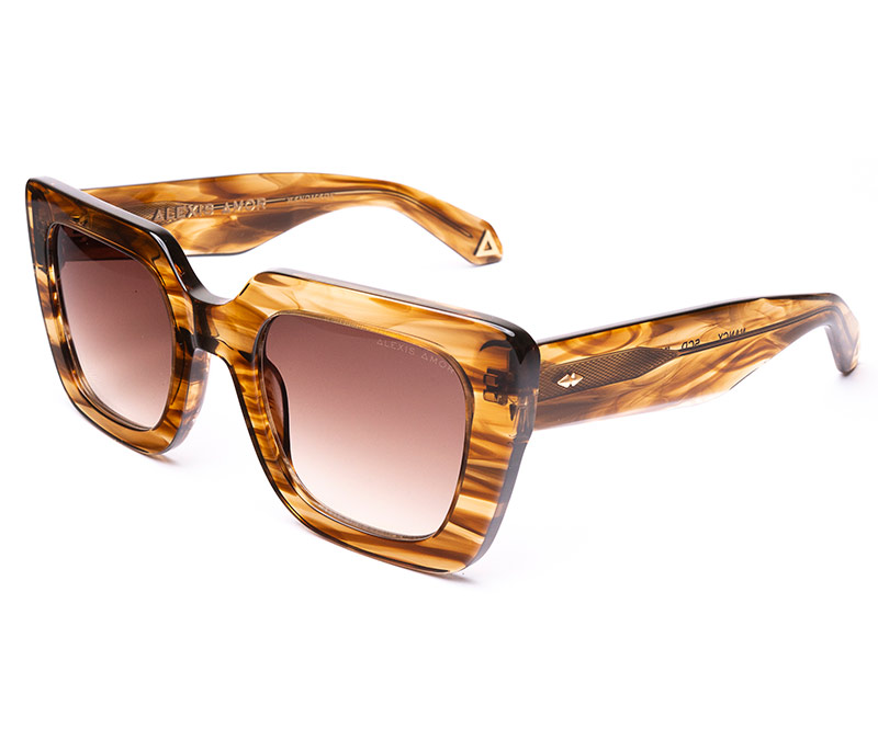 Amor Optical Nancy sunglasses in Smokey Cedar Drift