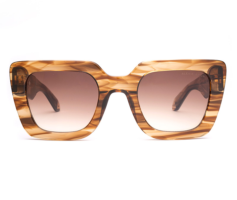 Amor Optical Nancy sunglasses in Smokey Cedar Drift