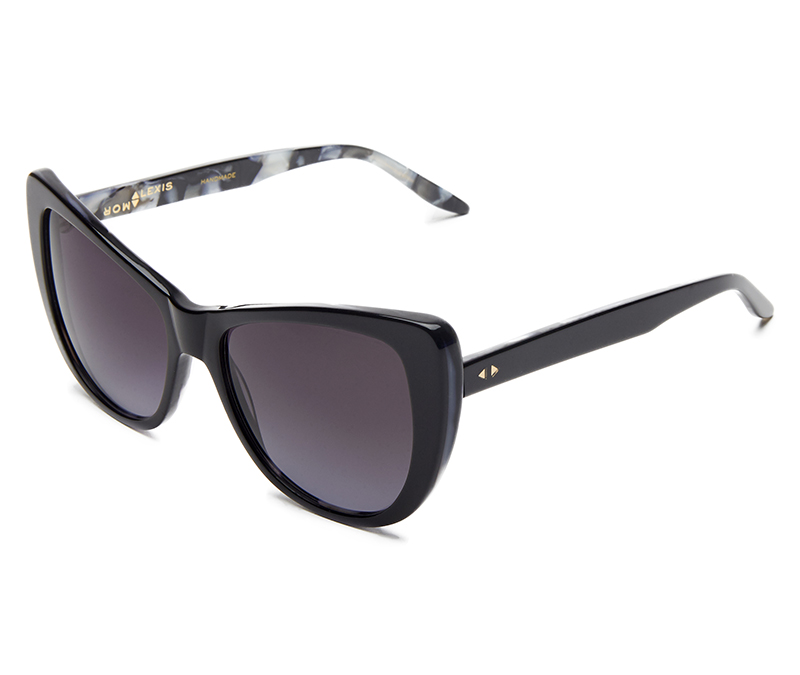 Alexis Amor Ottilie SALE sunglasses in Gloss Piano Black Marble