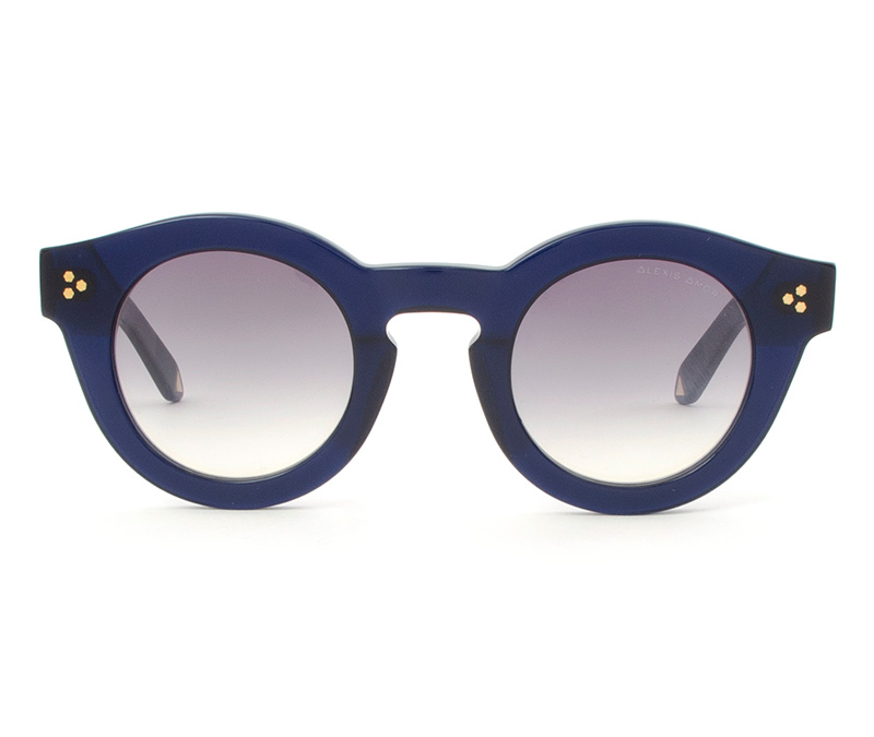 Alexis Amor Parker frames in Deepsest Cobalt Blus