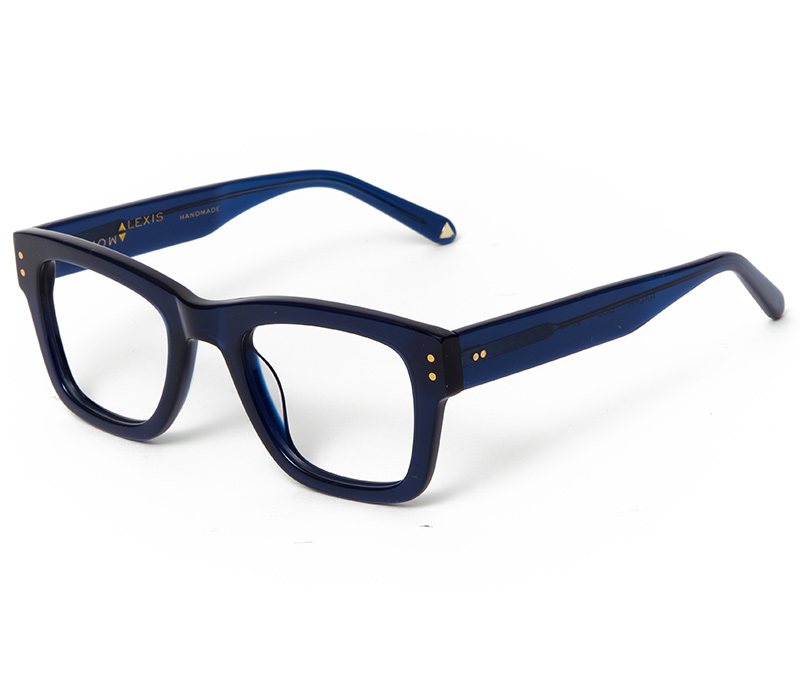 Alexis Amor Ralph frames in Deepest Cobalt