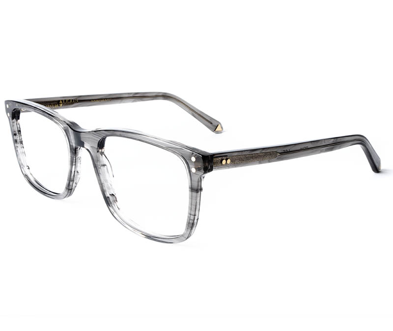 Alexis Amor Remi frames in Light Grey Stripe