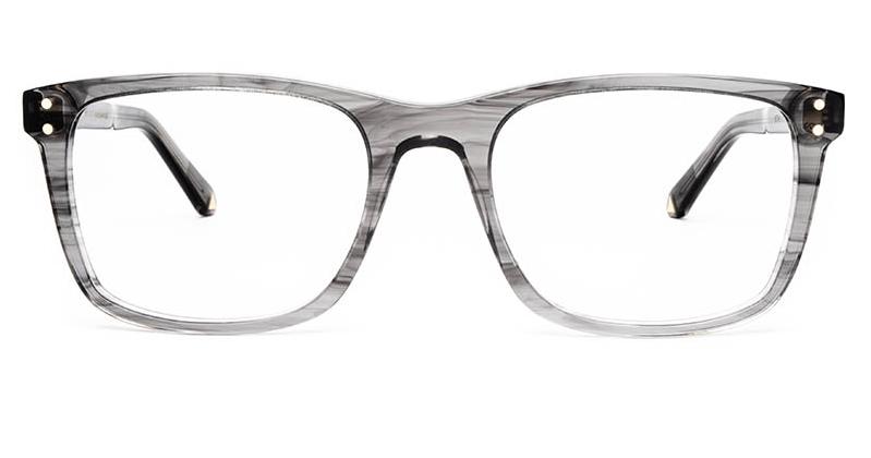 Alexis Amor Remi frames in Light Grey Stripe