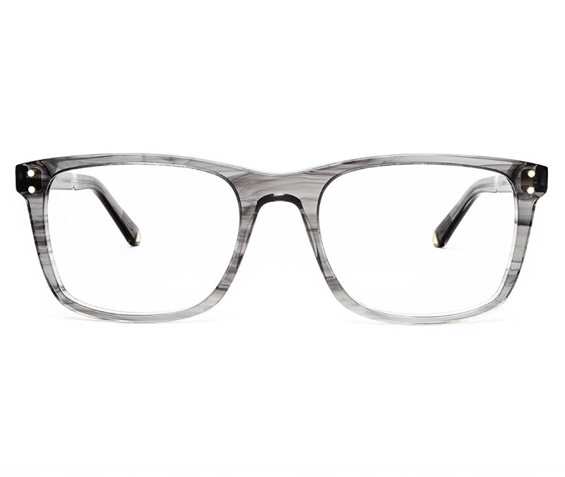 Alexis Amor Remi frames in Light Grey Stripe