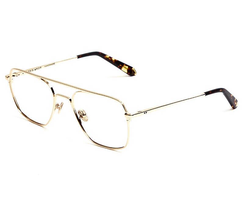 Alexis Amor Rex frames in Mirror Gold