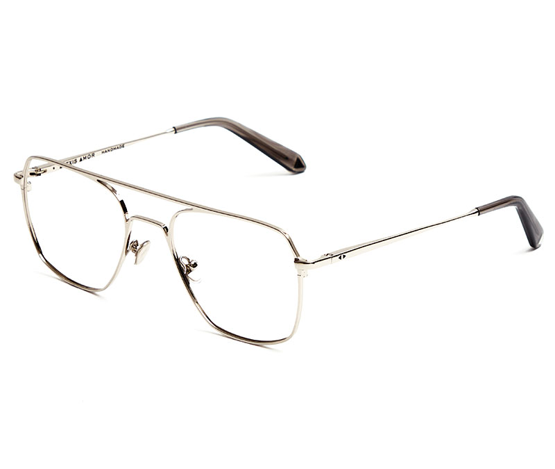 Alexis Amor Rex frames in Mirror Silver