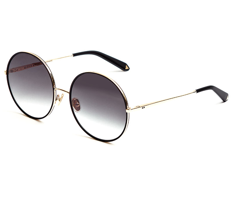 Alexis Amor Rio sunglasses in Mirror Gold Gloss Black