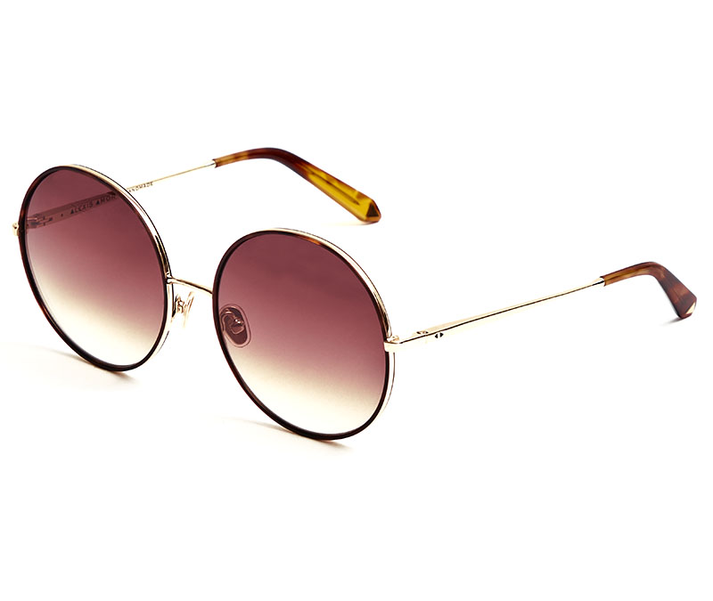 Alexis Amor Rio sunglasses in Mirror Gold Shiny Havana