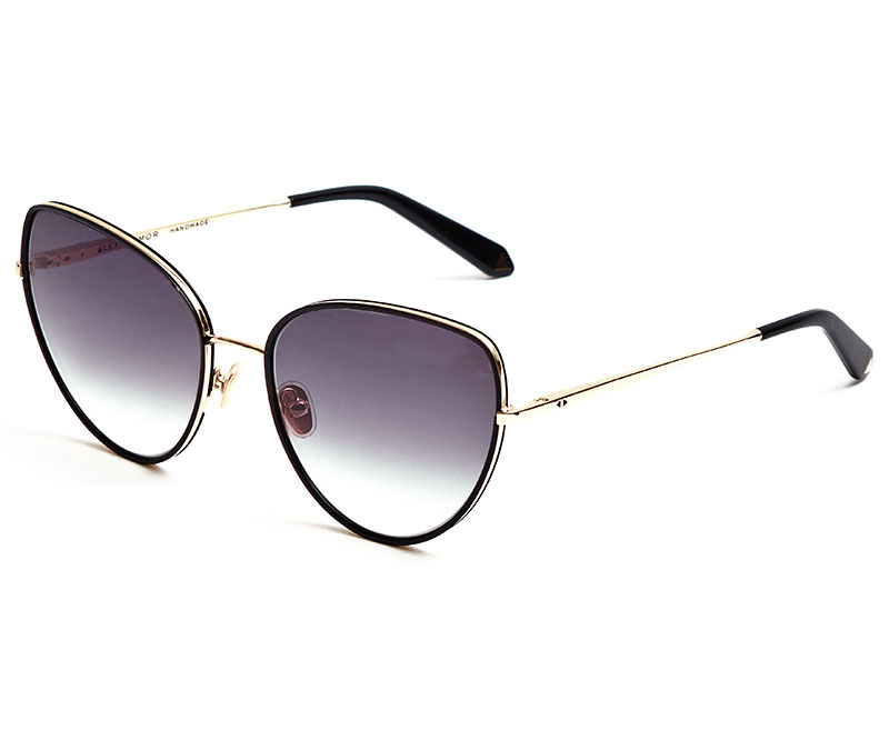 Alexis Amor Rita X sunglasses in Mirror Gold Gloss Black