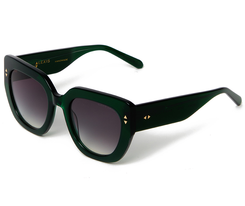 Alexis Amor Romy sunglasses in Deepest Darkest Emerald