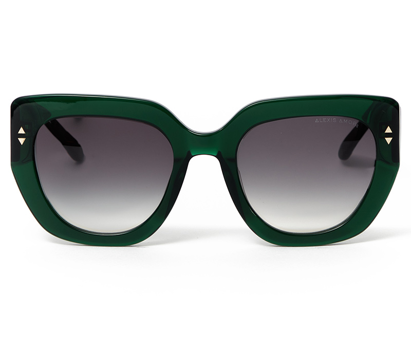 Alexis Amor Romy sunglasses in Deepest Darkest Emerald