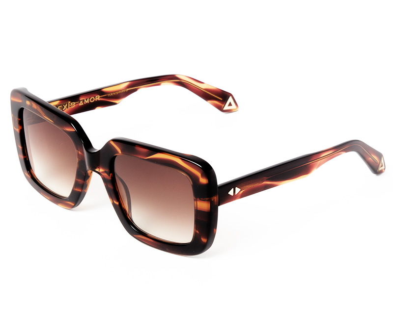 Alexis Amor Roxie sunglasses in Smooth Caramel Stripe