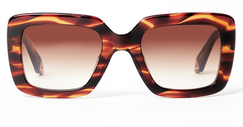 Alexis Amor Roxie sunglasses in Smooth Caramel Stripe