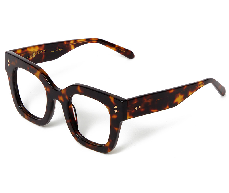 Alexis Amor Ruby frames in Medium Dark Tortoise