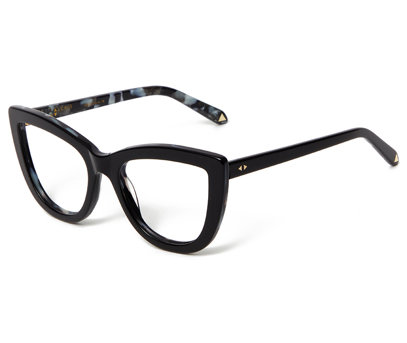 Alexis Amor Scarlett X frames in Gloss Piano Black + Marble