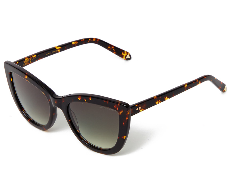 Alexis Amor Scarlett X sunglasses in Amber Fleck