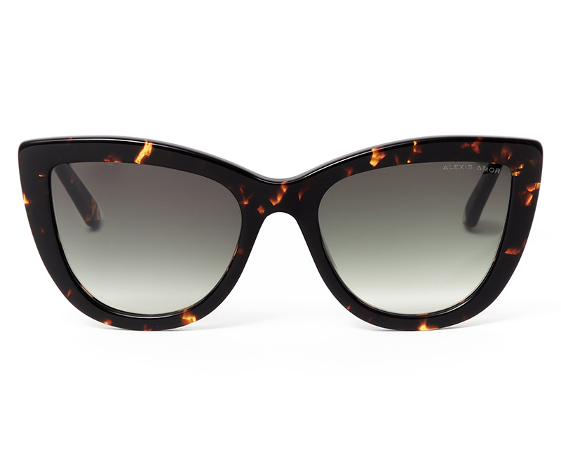 Alexis Amor Scarlett X sunglasses in Amber Fleck