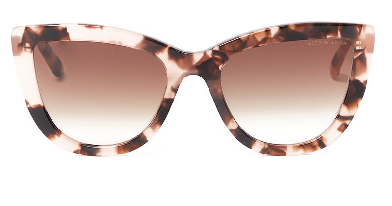 Alexis Amor Scarlett X sunglasses in Rose Havana Quartz