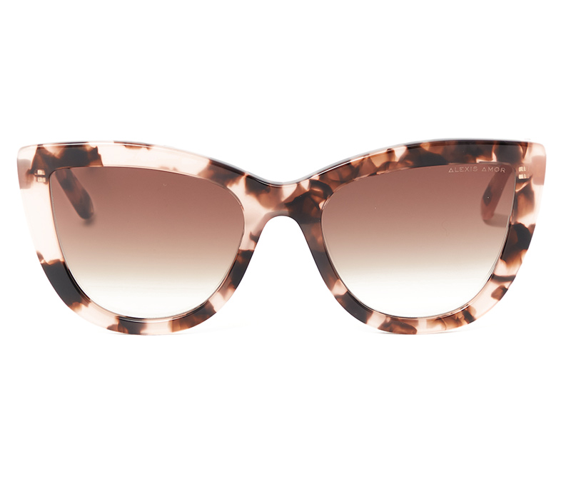 Alexis Amor Scarlett X sunglasses in Rose Havana Quartz