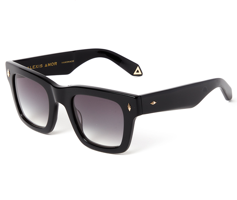 Alexis Amor Shelby sunglasses in Gloss Piano Black