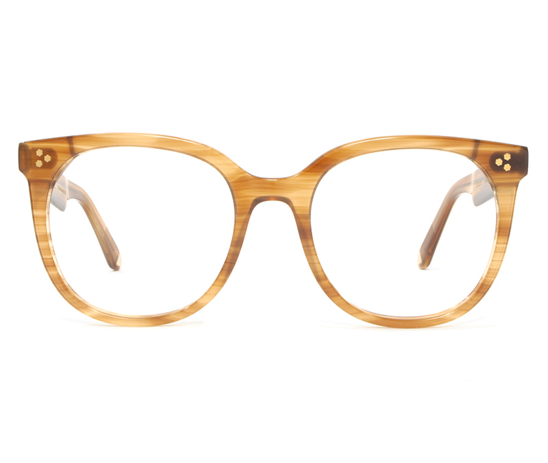 Alexis Amor Sissy frames in Havana Blonde Stripe