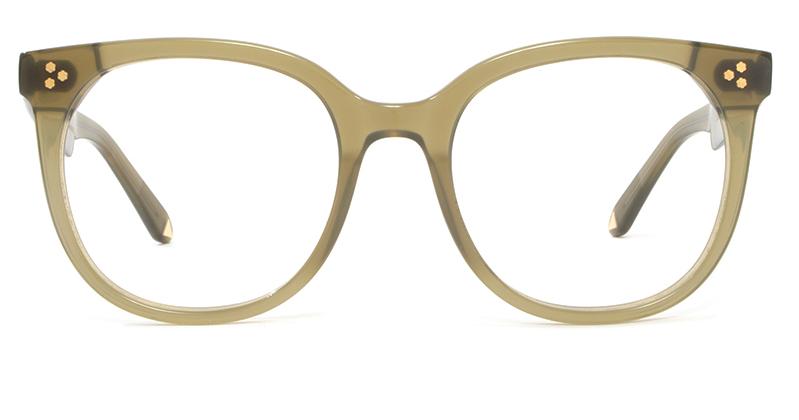Alexis Amor Sissy frames in Opaque Olive Glow 