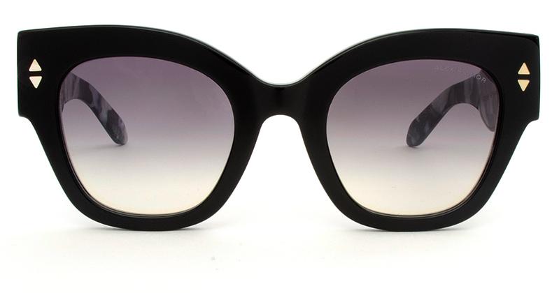 Alexis Amor Stevie sunglasses in Gloss Piano Black + Marble