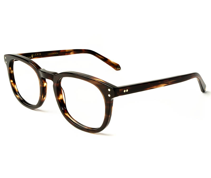 Alexis Amor Syd frames in Caramel Havana Stripe