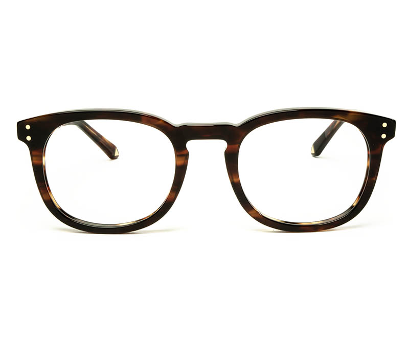 Alexis Amor Syd frames in Caramel Havana Stripe